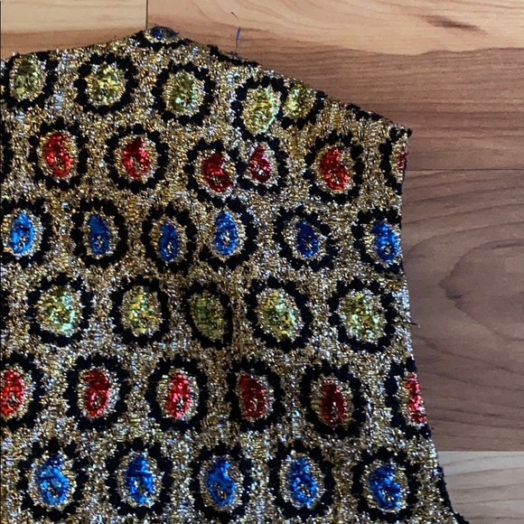 1960s sparkly multi colored top/blouse - Picture 5 of 6